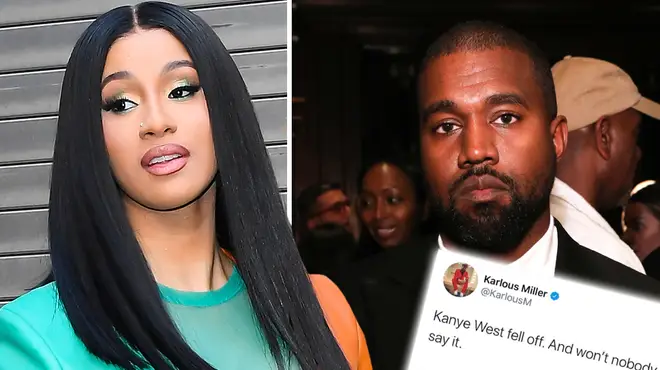 Cardi B claps back at comedian who says Kanye West fell off
