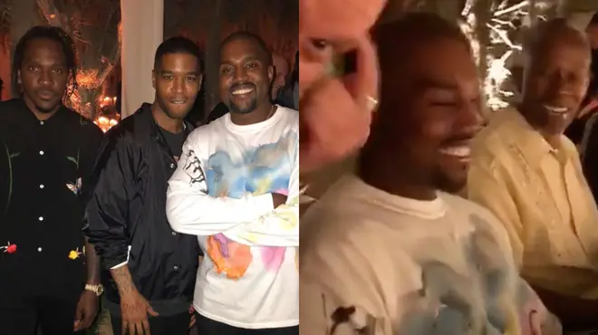 Kanye West at his 41st birthday