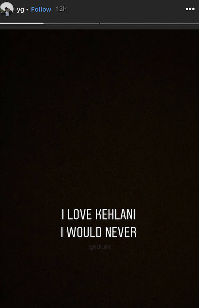 YG responds to cheating on Kehlani rumours