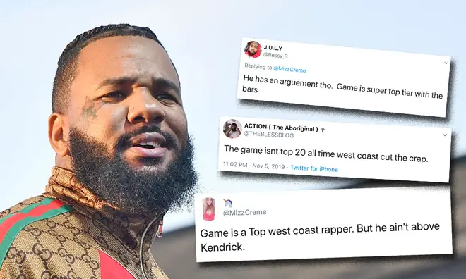 The Game reveals his Top 5 West Coast Rappers list