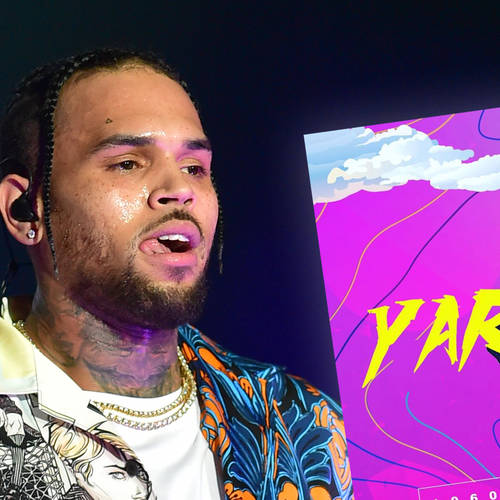 Chris Brown dropped his Tarzana address and encouraged fans to attend a designer yard sale.