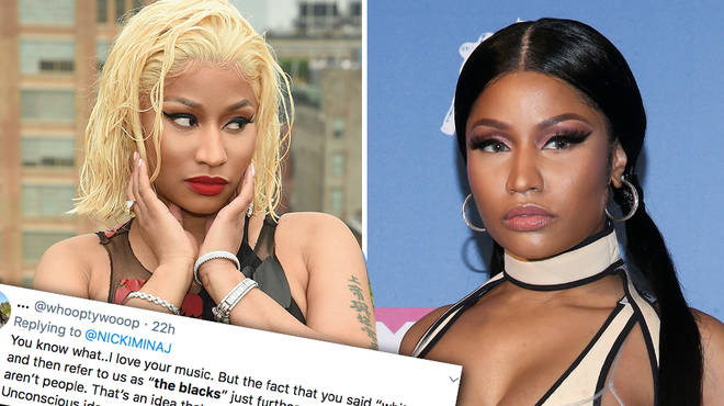 Nicki Minaj receives backlash after "picking white media over black media" tweet