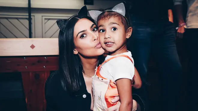 Kim Kardashian and North