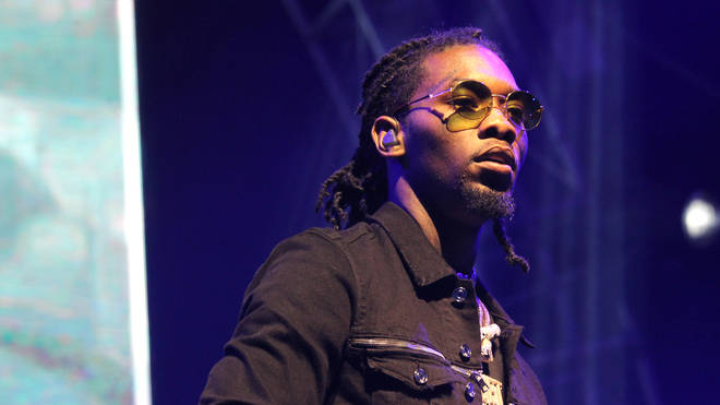 Offset performing on stage at the 2017 BET Experience