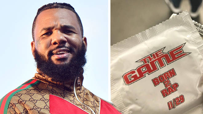 The Game has promoted his new album with branded condoms