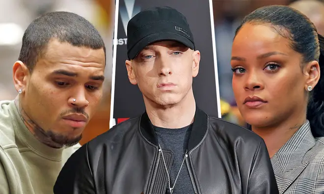 Eminem issues statement over leaked song revealing his support of Chris Brown over Rihanna assault