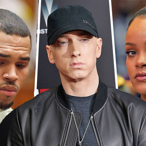 Eminem issues statement over leaked song revealing his support of Chris Brown over Rihanna assault
