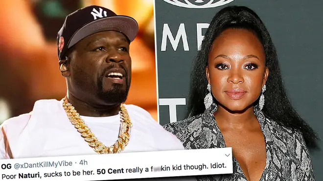 50 Cent faces backlash after trolling Naturi Naughton's hailine on Twitter
