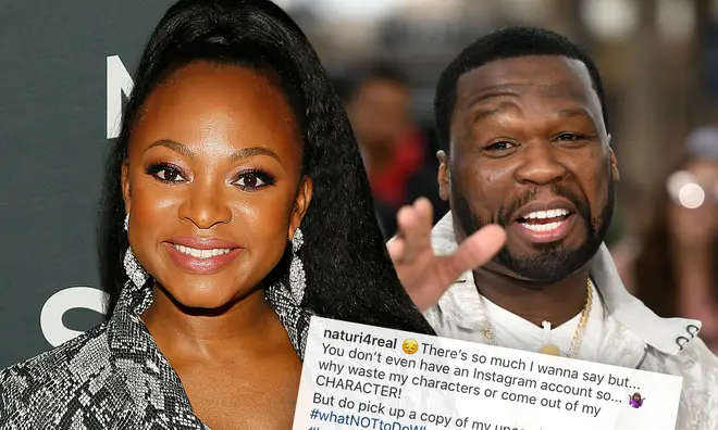 Naturi Naughton clapped back at 50 Cent after he trolled her hairline on social media.