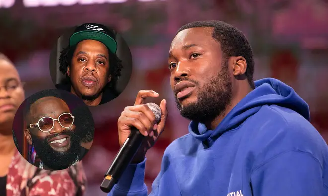 Meek Mill placed Jay-Z and Lil Wayne at the start of his list.