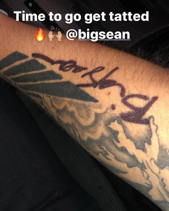 Big Sean fan gets autograph tattooed on arm