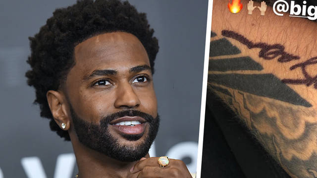 Big Sean fan gets him to draw them a tattoo