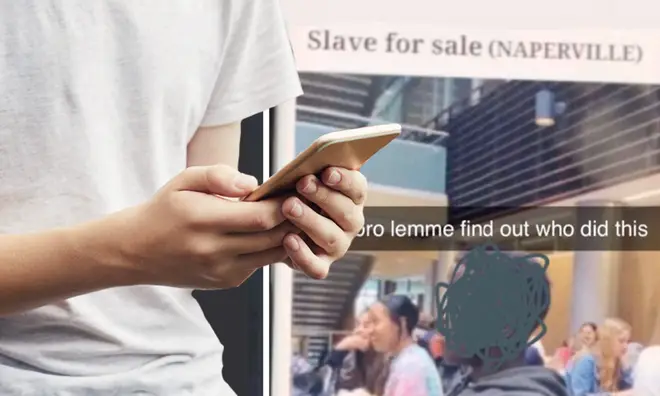 Teen lists black classmate as 'slave for sale' online