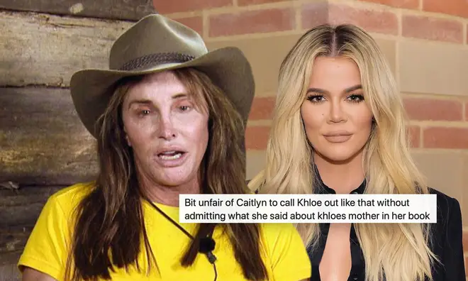Caitlyn Jenner is facing backlash from Khloe Kardashian fans after her admission on I'm A Celeb.